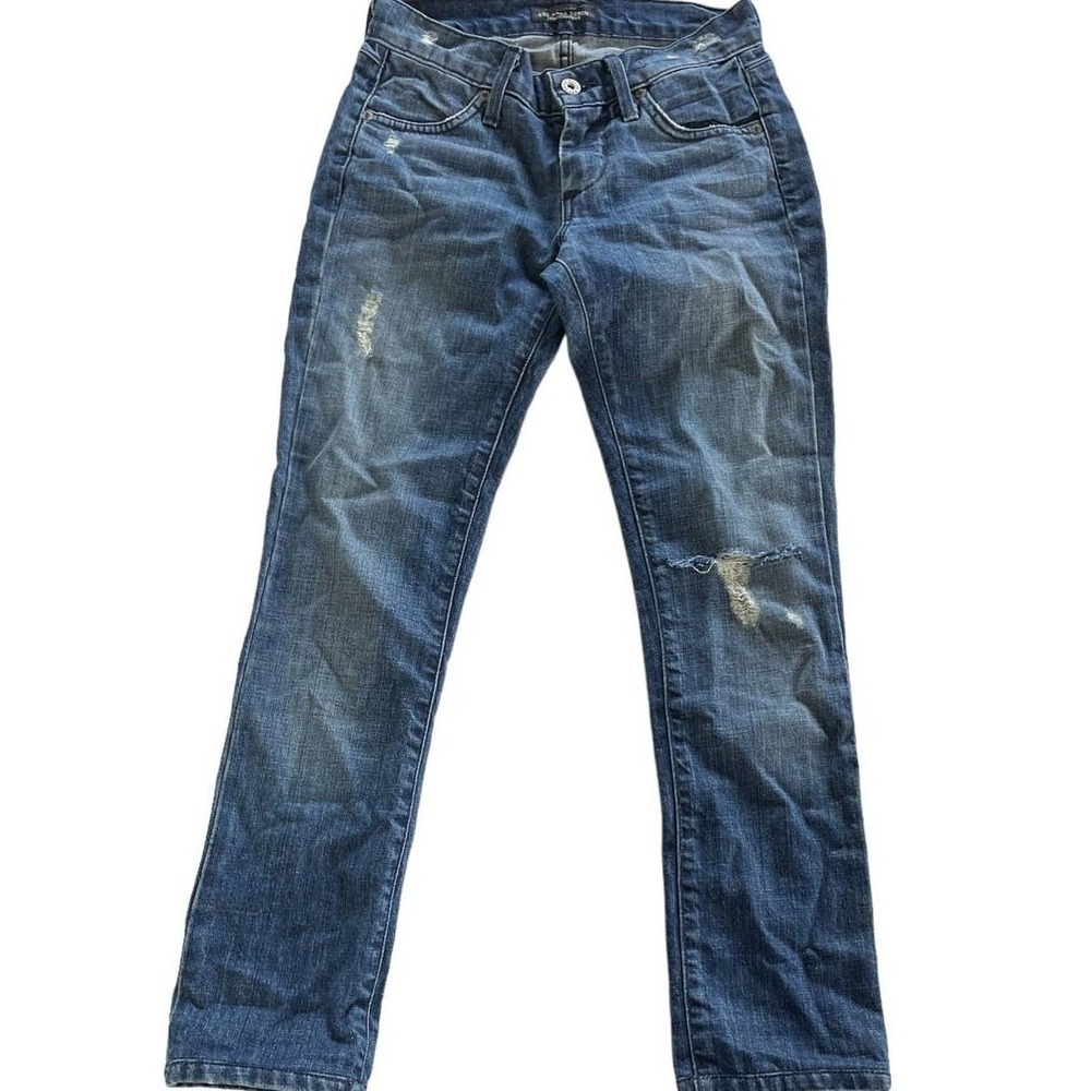 JAMES JEANS Jeans‎ Womens Size 24 Blue Dry Aged Denim Distressed